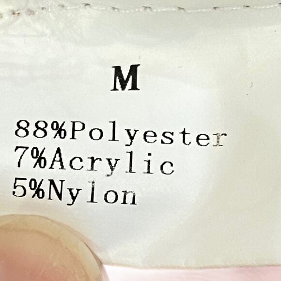 THEORY Black Turtleneck Long Sleeve Top with white cuffs Size MEDIUM - Picture 6 of 9